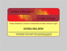 Tablet Screenshot of caldaiebiomassaaosta.com